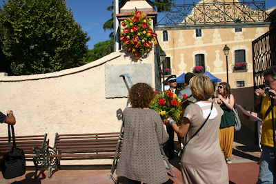 Ofrena floral Diada de l'Onze de Setembre 2010