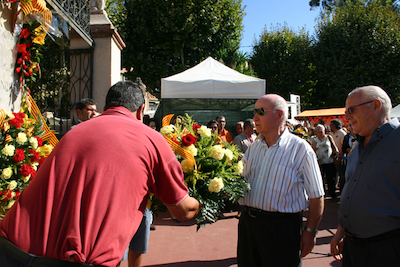 Ofrena floral Diada de l'Onze de Setembre 2010