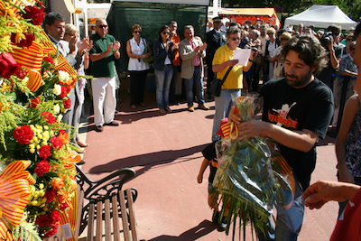 Ofrena floral Diada de l'Onze de Setembre 2010