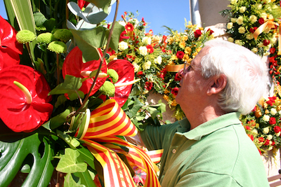 Ofrena floral Diada de l'Onze de Setembre 2010