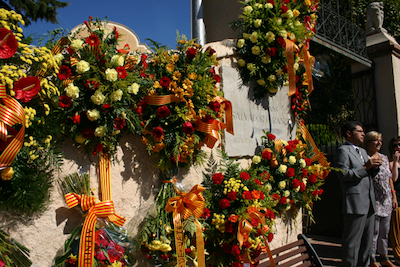 Ofrena floral Diada de l'Onze de Setembre 2010