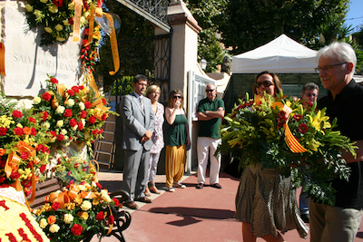 Ofrena floral Diada de l'Onze de Setembre 2010