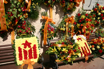 Ofrena floral Diada de l'Onze de Setembre 2010