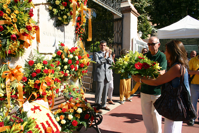 Ofrena floral Diada de l'Onze de Setembre 2010