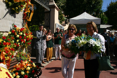 Ofrena floral Diada de l'Onze de Setembre 2010
