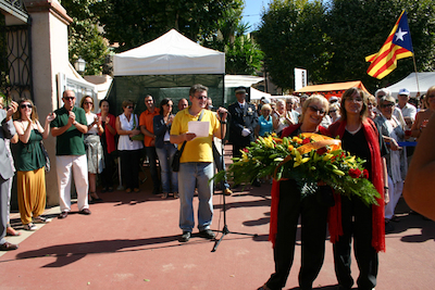 Ofrena floral Diada de l'Onze de Setembre 2010