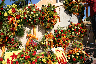 Ofrena floral Diada de l'Onze de Setembre 2010