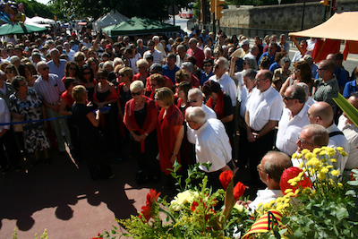 Ofrena floral Diada de l'Onze de Setembre 2010