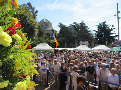 Ofrena floral Diada de l'Onze de Setembre 2010