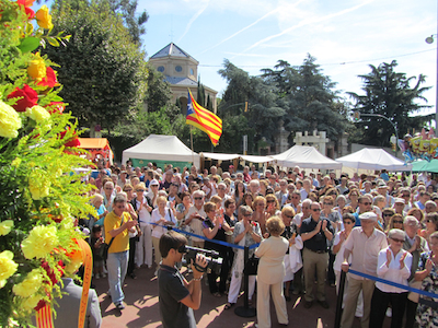 Ofrena floral Diada de l'Onze de Setembre 2010