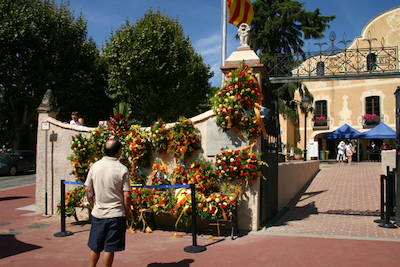 Ofrena floral Diada de l'Onze de Setembre 2010