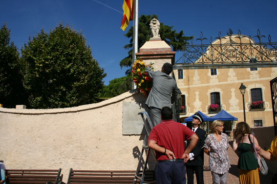 Ofrena floral Diada de l'Onze de Setembre 2010