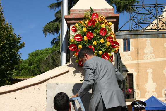 Ofrena floral Diada de l'Onze de Setembre 2010