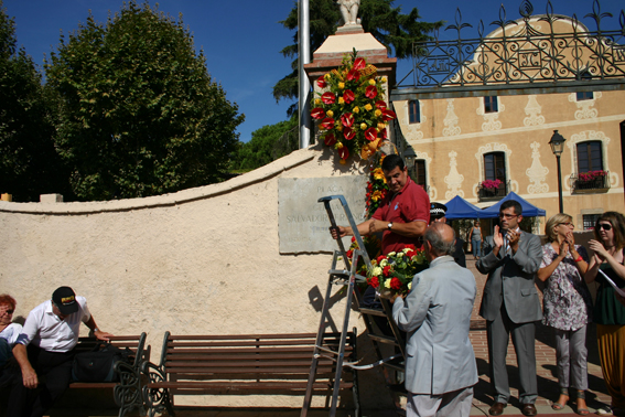 Ofrena floral Diada de l'Onze de Setembre 2010