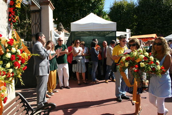 Ofrena floral Diada de l'Onze de Setembre 2010