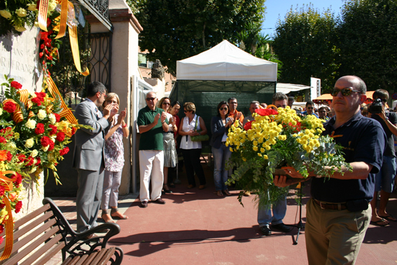 Ofrena floral Diada de l'Onze de Setembre 2010