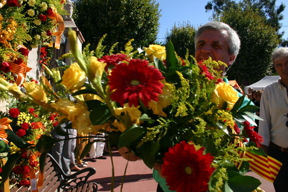 Ofrena floral Diada de l'Onze de Setembre 2010