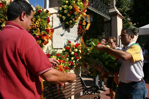 Ofrena floral Diada de l'Onze de Setembre 2010