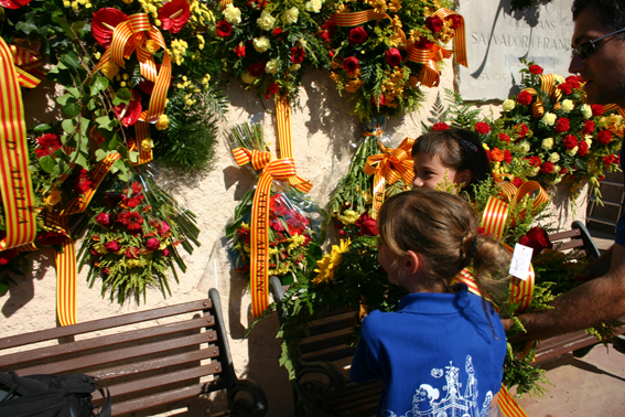 Ofrena floral Diada de l'Onze de Setembre 2010