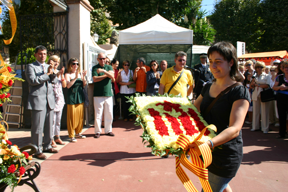 Ofrena floral Diada de l'Onze de Setembre 2010