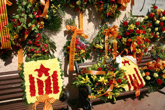 Ofrena floral Diada de l'Onze de Setembre 2010