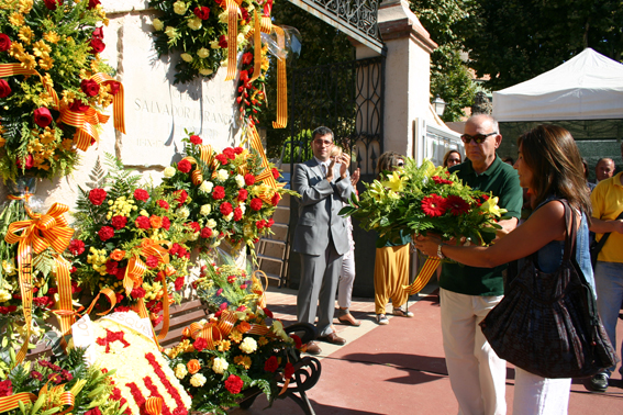 Ofrena floral Diada de l'Onze de Setembre 2010