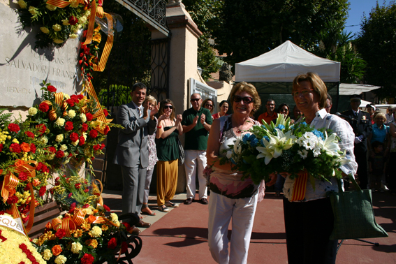 Ofrena floral Diada de l'Onze de Setembre 2010