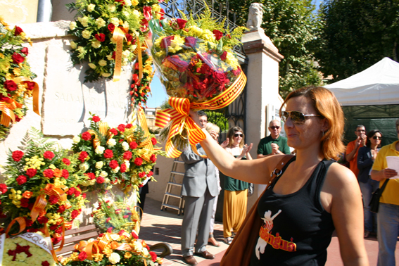 Ofrena floral Diada de l'Onze de Setembre 2010
