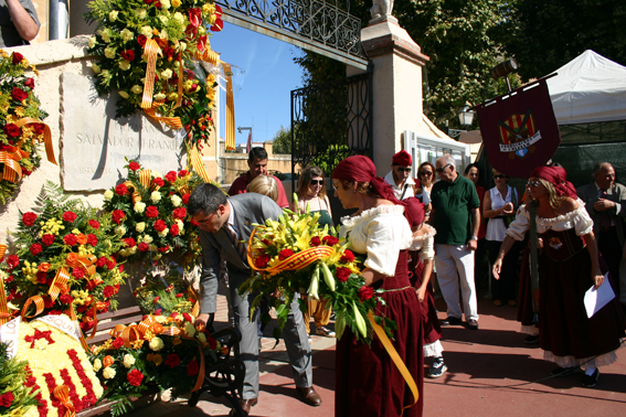Ofrena floral Diada de l'Onze de Setembre 2010
