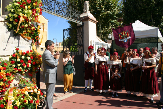 Ofrena floral Diada de l'Onze de Setembre 2010