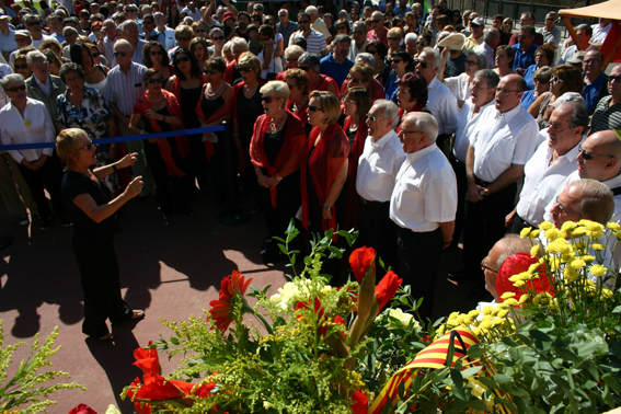 Ofrena floral Diada de l'Onze de Setembre 2010