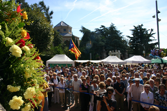 Ofrena floral Diada de l'Onze de Setembre 2010
