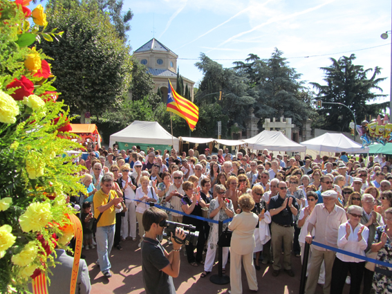 Ofrena floral Diada de l'Onze de Setembre 2010