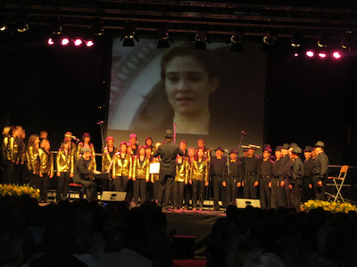 Concert Polif�nica Joia d'Alella al parc de Can Sors. 9 de juliol de 2011