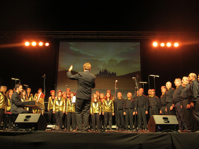 Concert Polif�nica Joia d'Alella al parc de Can Sors. 9 de juliol de 2011