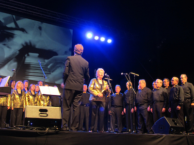 Concert Polif�nica Joia d'Alella al parc de Can Sors. 9 de juliol de 2011