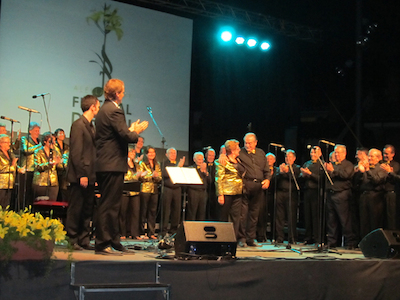 Concert Polif�nica Joia d'Alella al parc de Can Sors. 9 de juliol de 2011
