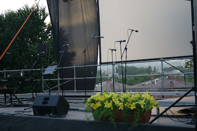Concert Polif�nica Joia d'Alella al parc de Can Sors. 9 de juliol de 2011