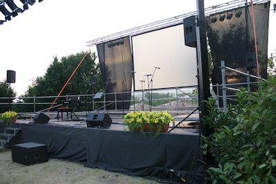 Concert Polif�nica Joia d'Alella al parc de Can Sors. 9 de juliol de 2011