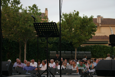 Concert Polif�nica Joia d'Alella al parc de Can Sors. 9 de juliol de 2011