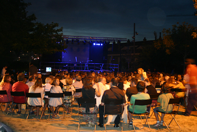 Concert Polif�nica Joia d'Alella al parc de Can Sors. 9 de juliol de 2011