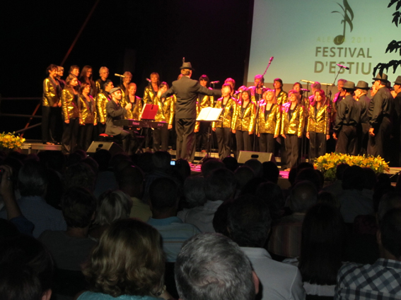 Concert Polif�nica Joia d'Alella al parc de Can Sors. 9 de juliol de 2011