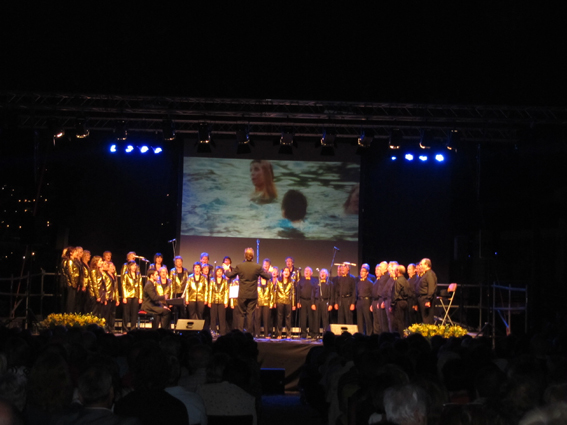 Concert Polif�nica Joia d'Alella al parc de Can Sors. 9 de juliol de 2011