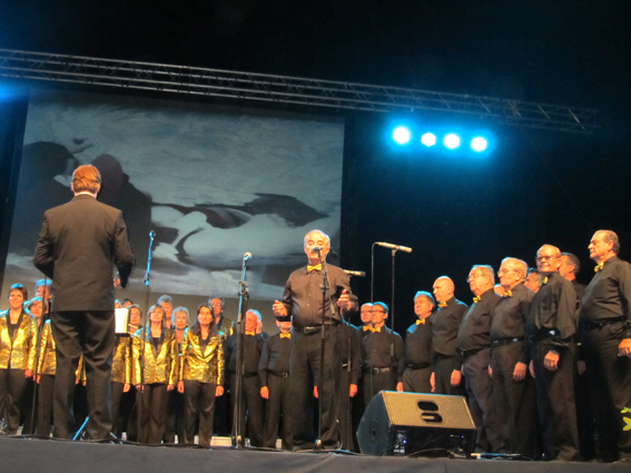 Concert Polif�nica Joia d'Alella al parc de Can Sors. 9 de juliol de 2011