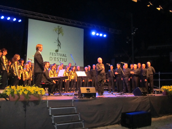 Concert Polif�nica Joia d'Alella al parc de Can Sors. 9 de juliol de 2011