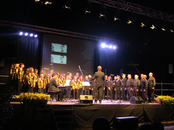 Concert Polif�nica Joia d'Alella al parc de Can Sors. 9 de juliol de 2011