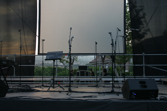 Concert Polif�nica Joia d'Alella al parc de Can Sors. 9 de juliol de 2011