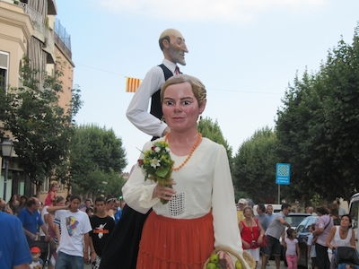 Cercavila amb la colla de Gegants, Capgrossos, Grallers i Timbalers d'Alella