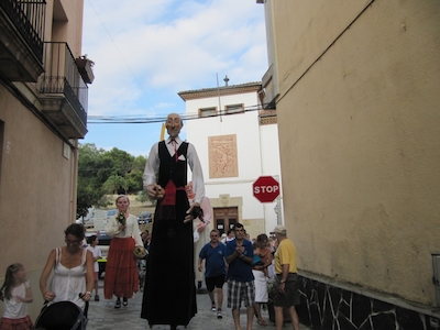 Cercavila amb la colla de Gegants, Capgrossos, Grallers i Timbalers d'Alella