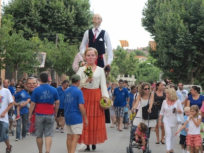 Cercavila amb la colla de Gegants, Capgrossos, Grallers i Timbalers d'Alella
